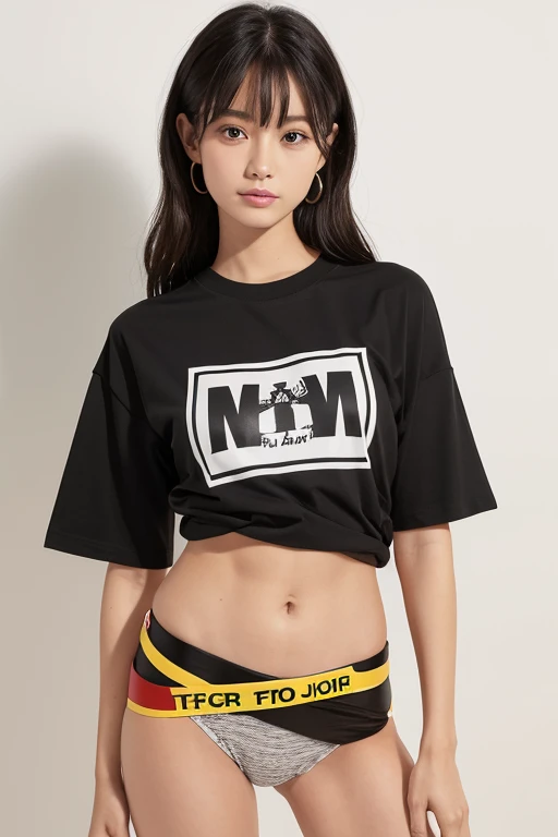 t shirt four-legged belt
