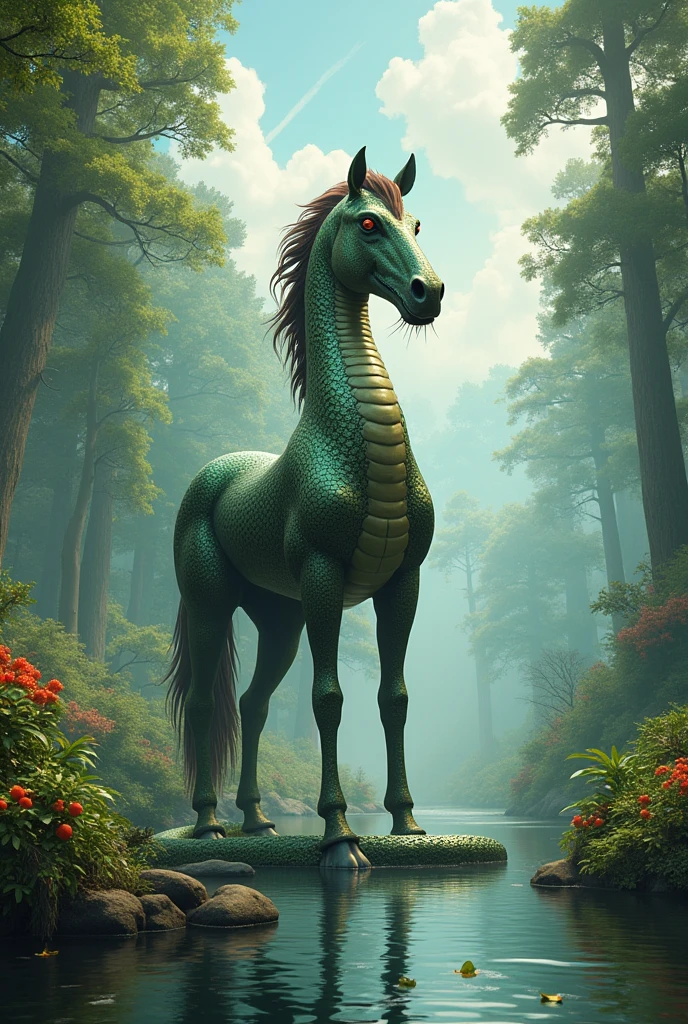 Snake gene hydride with horse gene