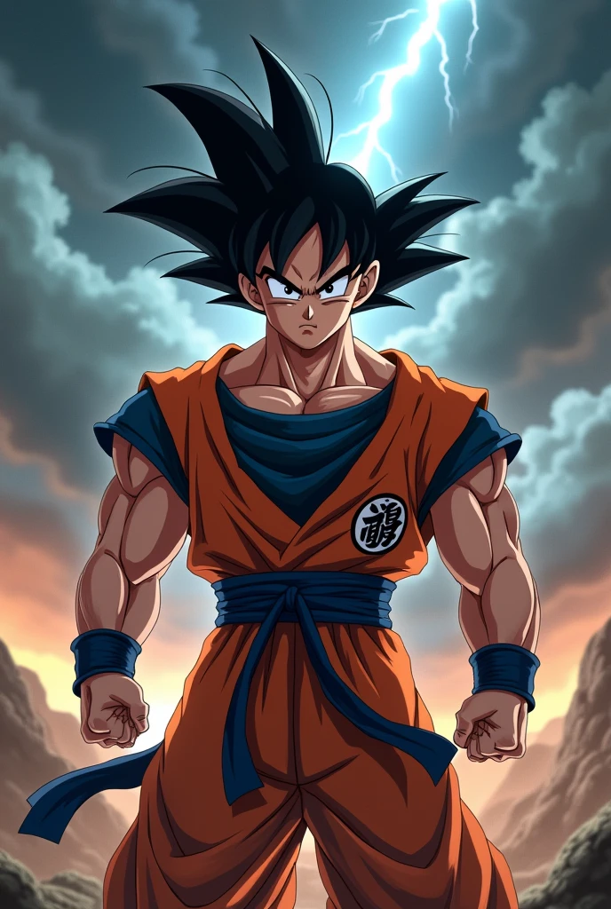 goku with black eyes