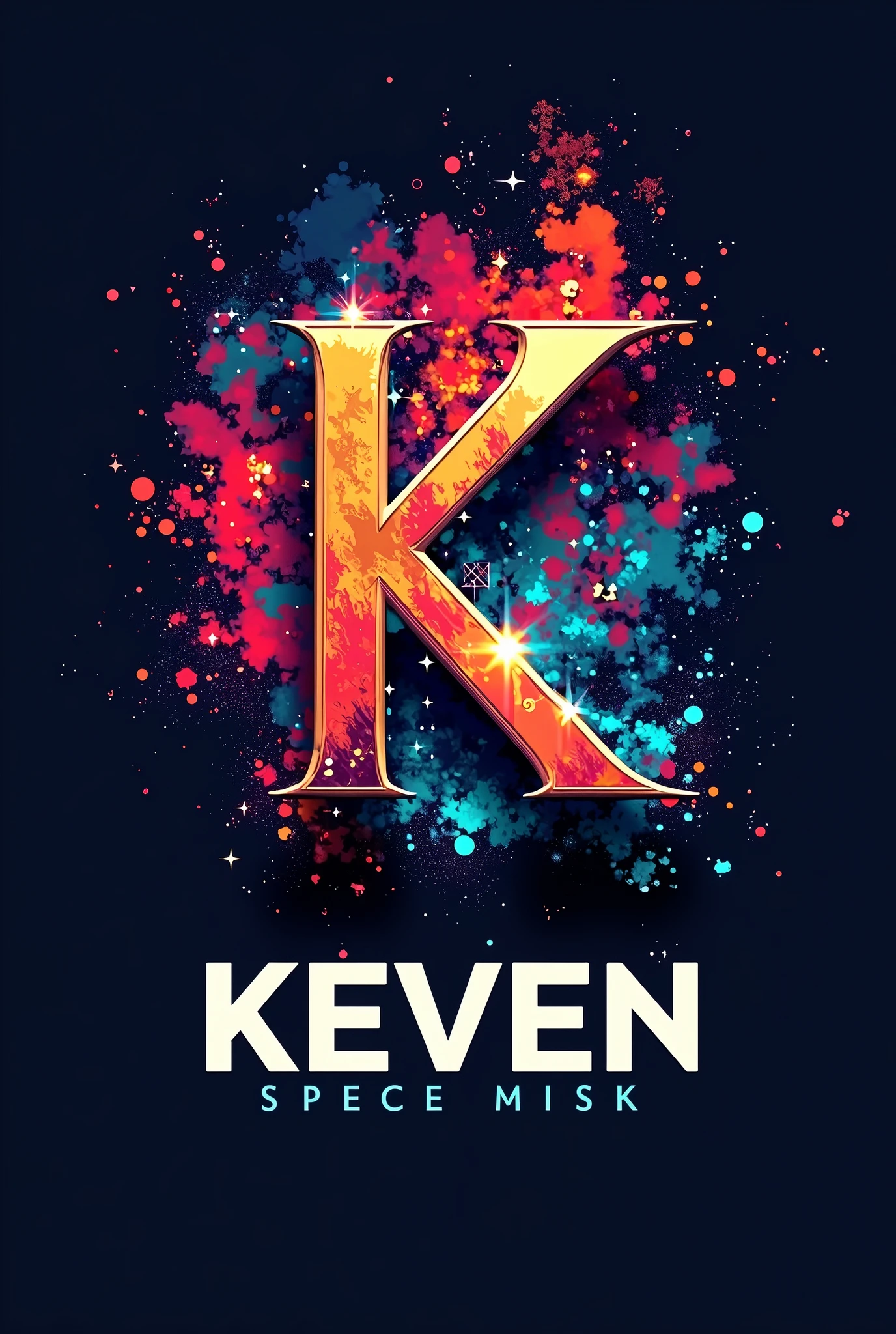 Un logo de KEVEN  BACKUP avec des design extraordinaire avec des details de tiktok format profil whatsapp 