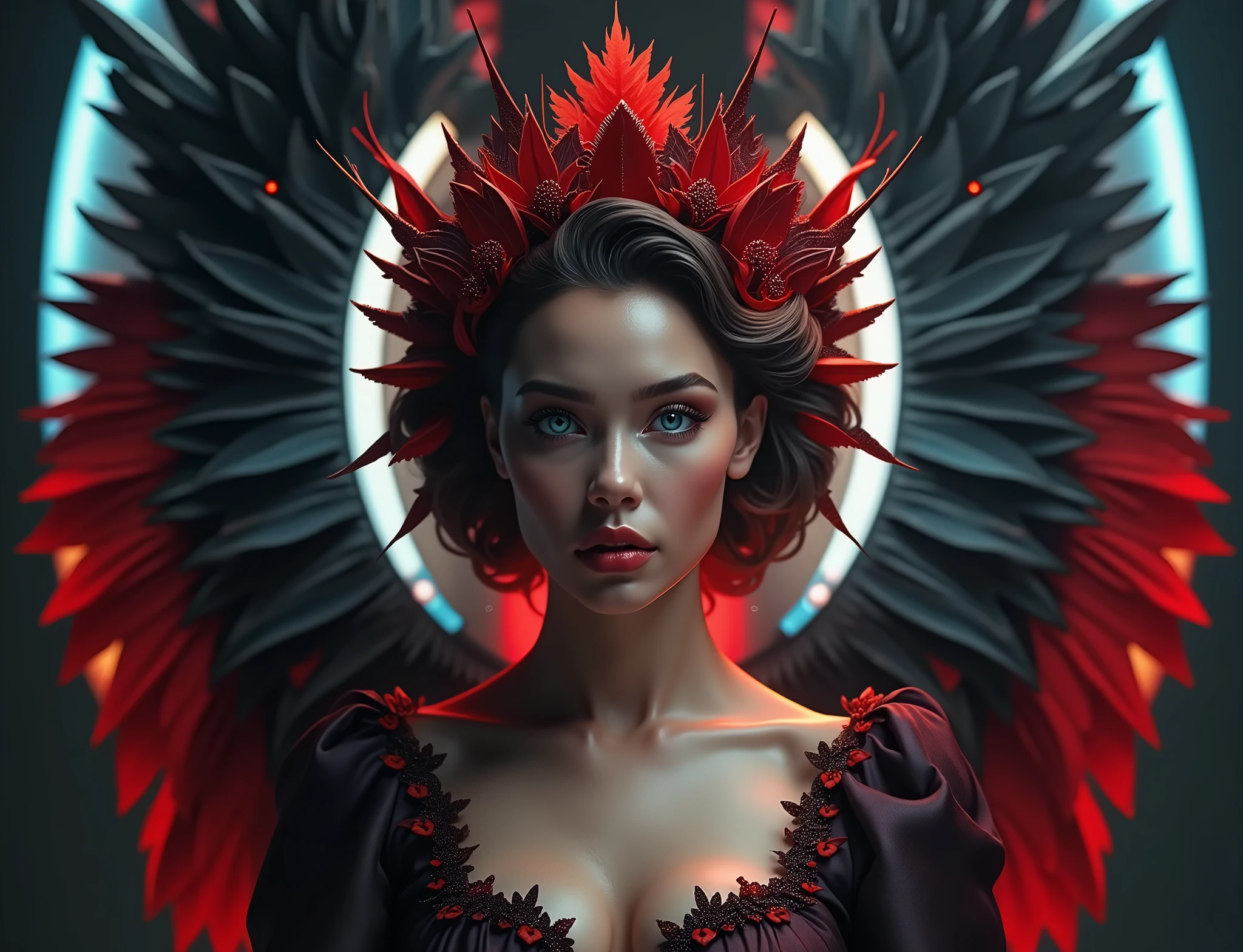 (best quality,4k,8k,highres,masterpiece:1.2),ultra-detailed,(realistic,photorealistic,photo-realistic:1.37),1girl,beautiful detailed eyes,light blue eyes,beautiful detailed lips,extremely detailed face,long eyelashes,beautiful detailed skin,portrait,digital painting,cinematic lighting,vibrant colors,intricate details