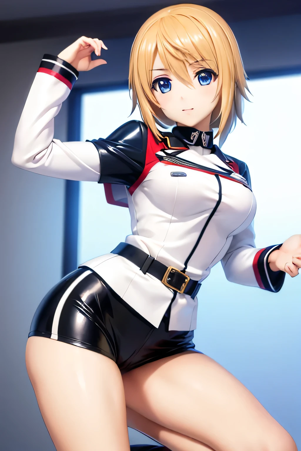 Perfect Anatomy　Highest quality,Highest Resolution,(((Latex Uniform)))　Charlotte Dunois