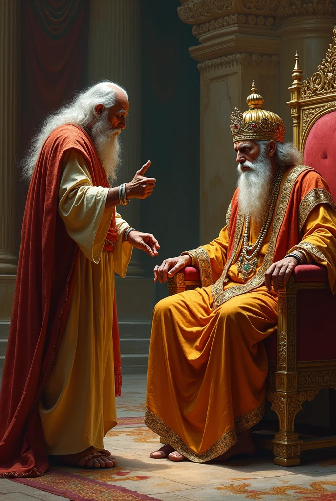 One bramhana pandit scold one king on a kingdom