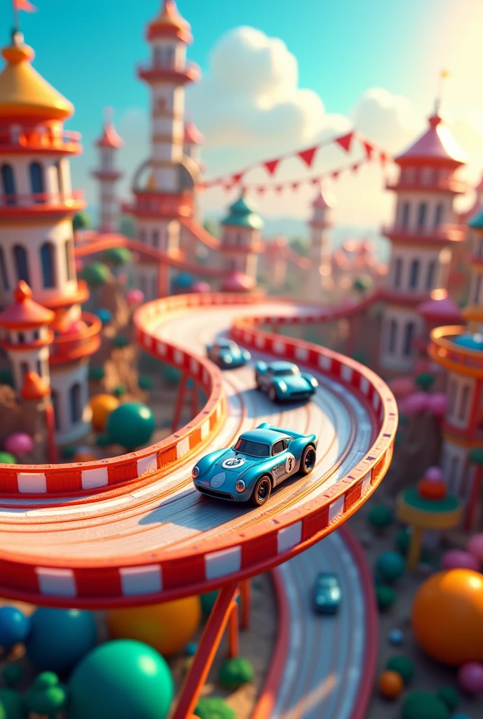 Create a track for toy cars 
