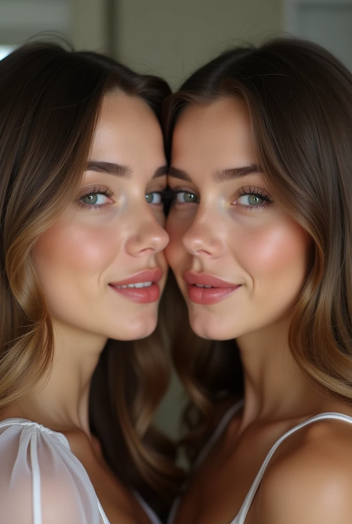 (((cloned face)))
(((similar identical twins)))
All the girls have the exact same face, The two have the same face and figure, as if they were mirror images.
(((All the girls feel intense stimulation to their G-spots and climax at the same time, releasing intense squirts of fluids from their pussies like waterfalls.)))