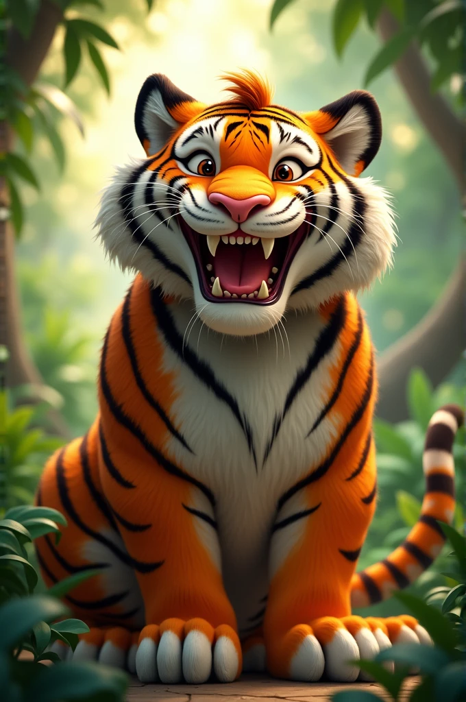 Smiling tiger