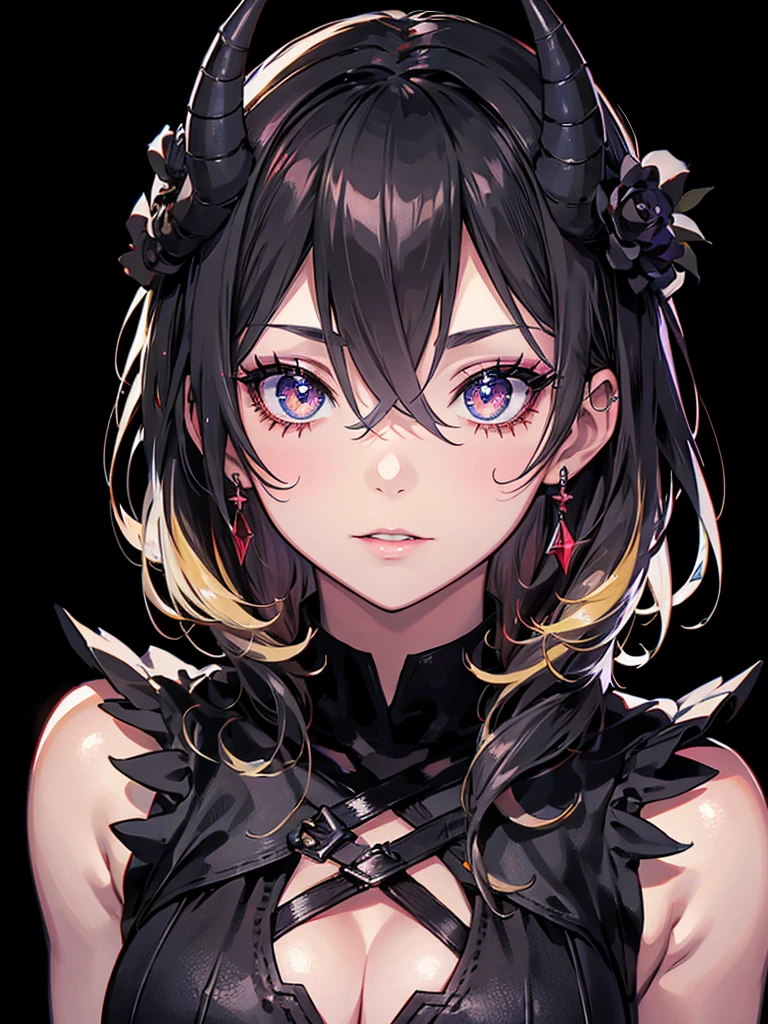 Black background with spotlight, Diabellstar 2, Long eyelashes,