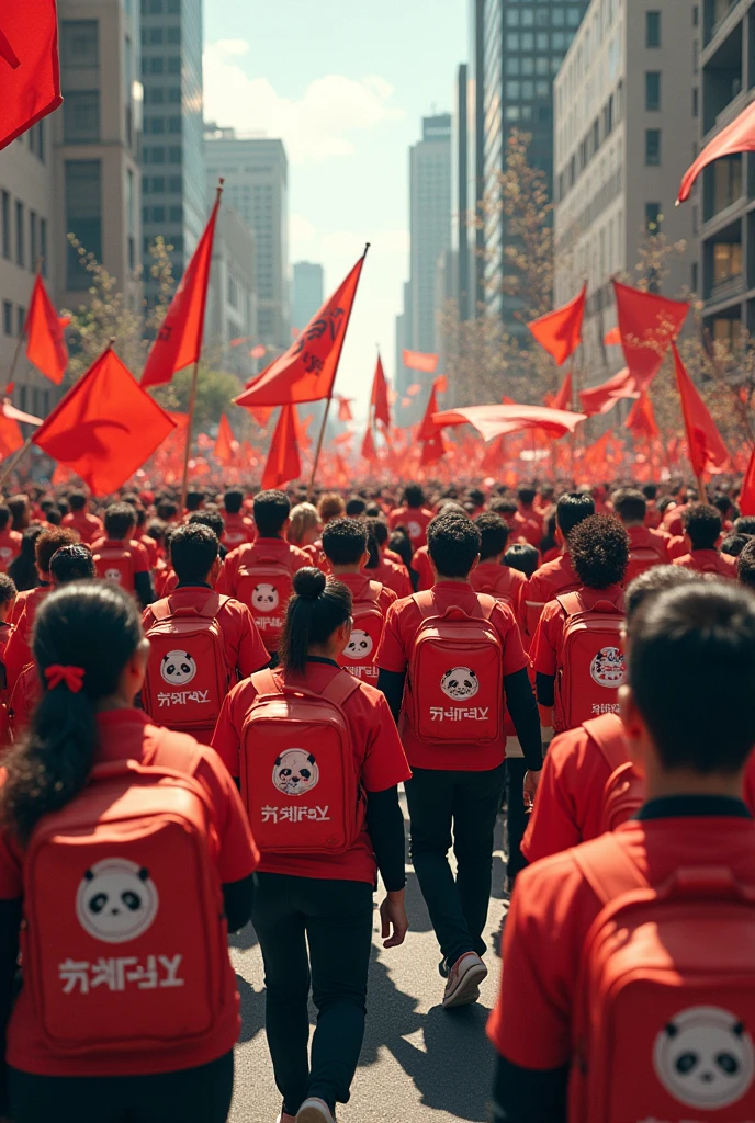 foodpanda riders doing movement for justice