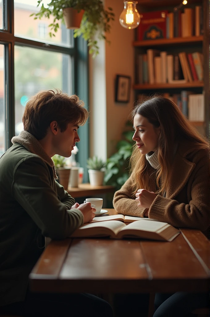 

Scene: The Serendipitous Meeting


Setting: A charming, cozy coffee shop with a warm ambiance.

Characters: Alex and Jamie, two strangers with a shared passion for books.