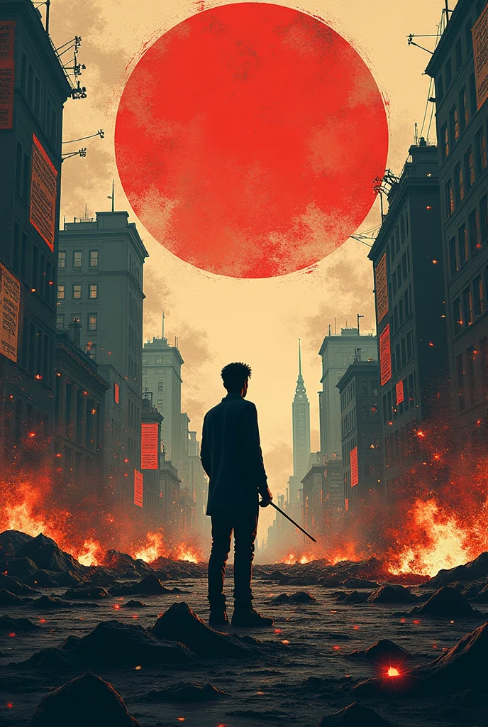 reading between revolution to past and present. make poster