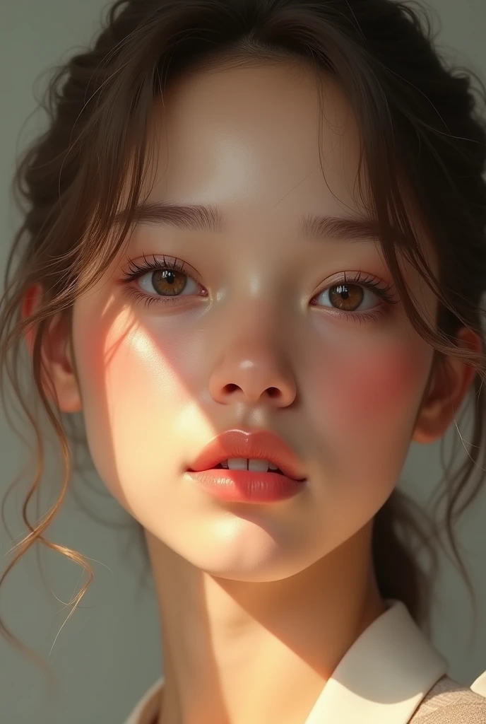 A girl beautiful skin glowing potrait image