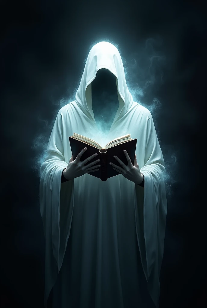 Gaming logo with gost with book using name deathnote DEATHNOTE