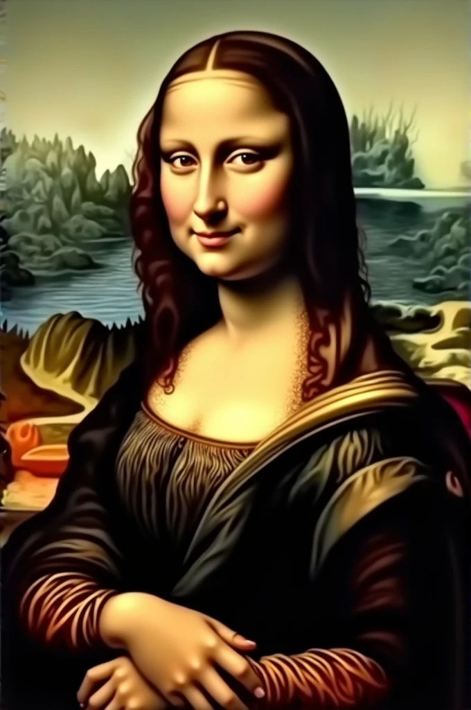 High resolution Monalisa painting making 