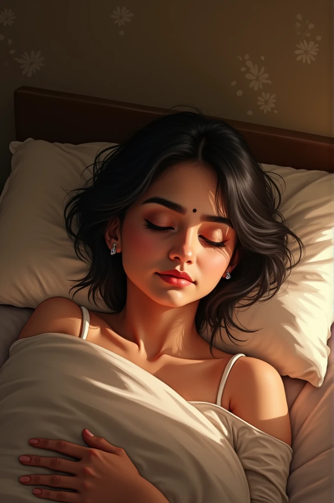 Tmkoc Palak sidhwani in bed