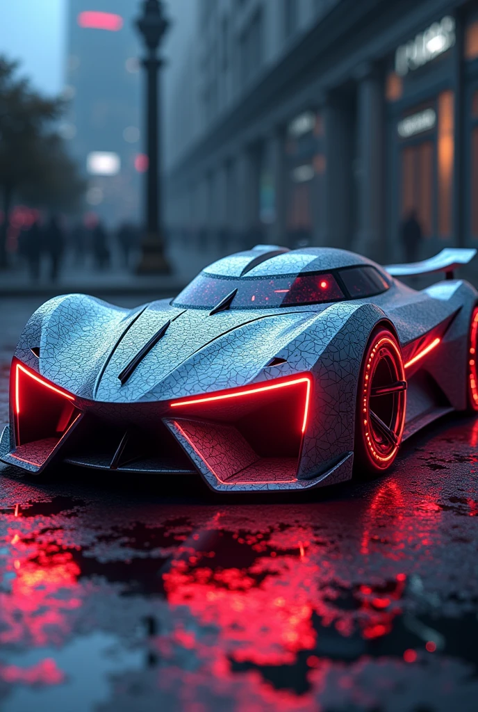 Onix car with neon lights