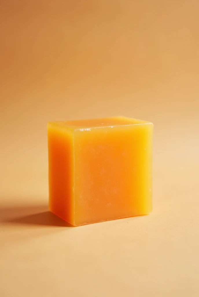 Art soap handmade natural orange smell but square or rectangle