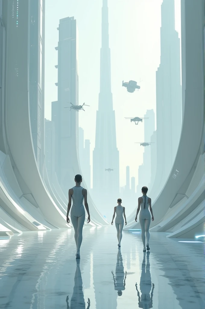 A futuristic scene, Life without chemistry and chemicals, realistic image