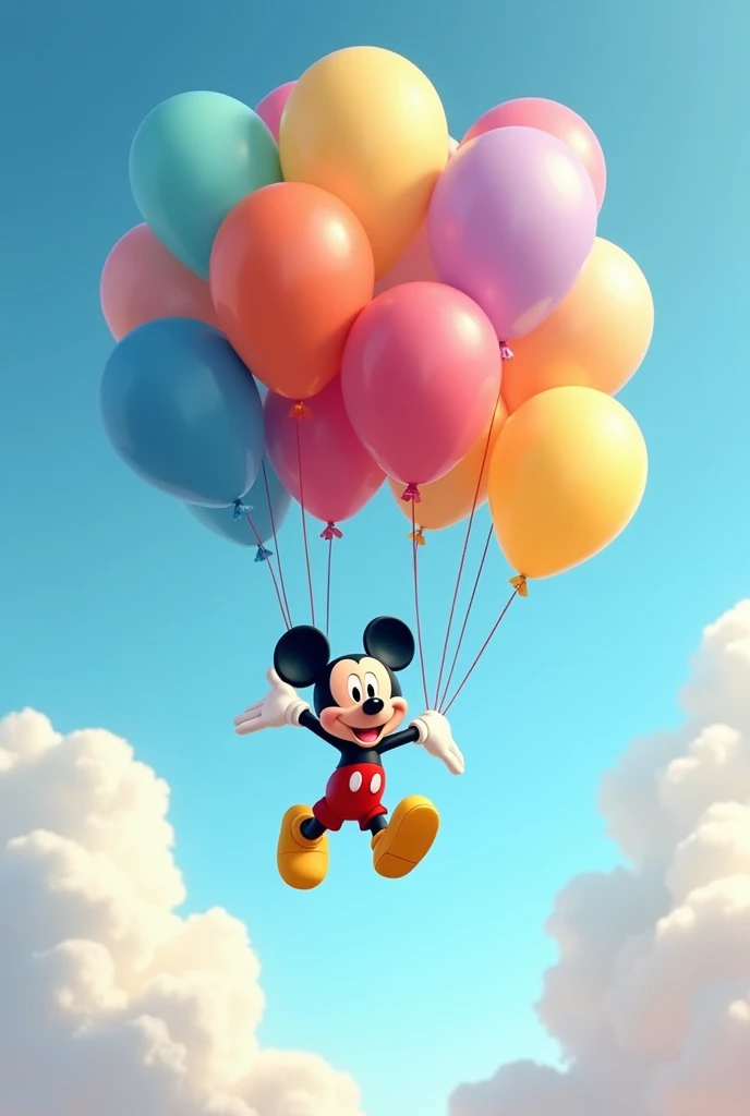 mickey mouse hang on baloons
