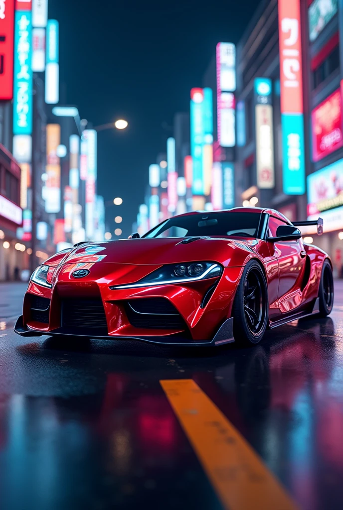 sports car, red, fast, spoiler, jdm,tokyo