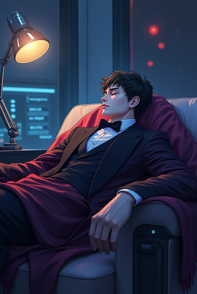 vox from hazbin hotel is
sleeping