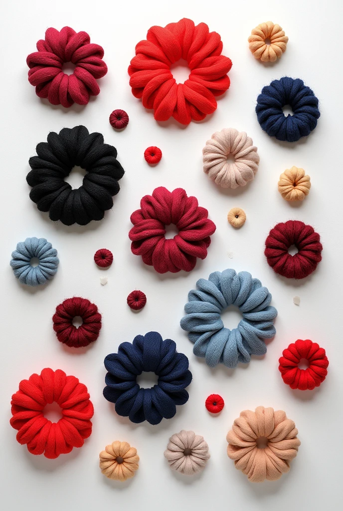 Can you create a beautiful poster with round shoe laces and other flat cotton?, white in color, red in color, black in color, burgundy color, navy blue in color, beige in color