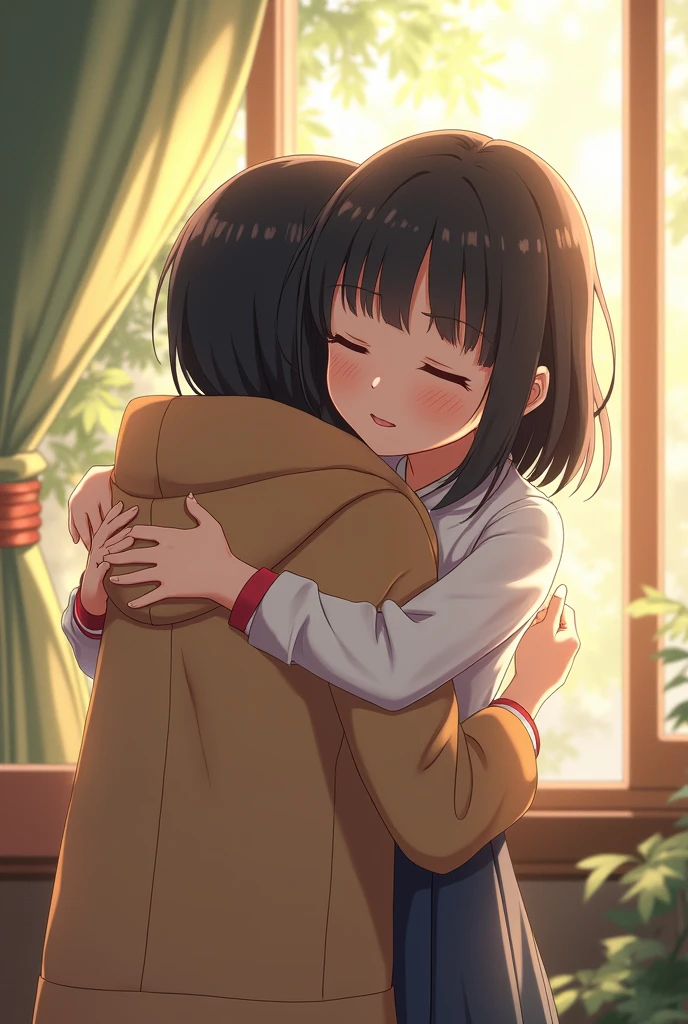 Natsuki De Doki Doki Literature Club, Hugging Saiko Bichitaru From SMG4 As a mother and daughter