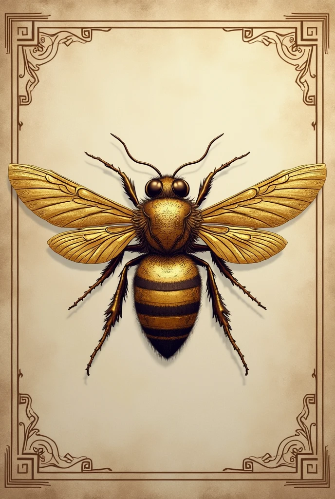 generates an imperial bee logo as if it were from the Greek empire