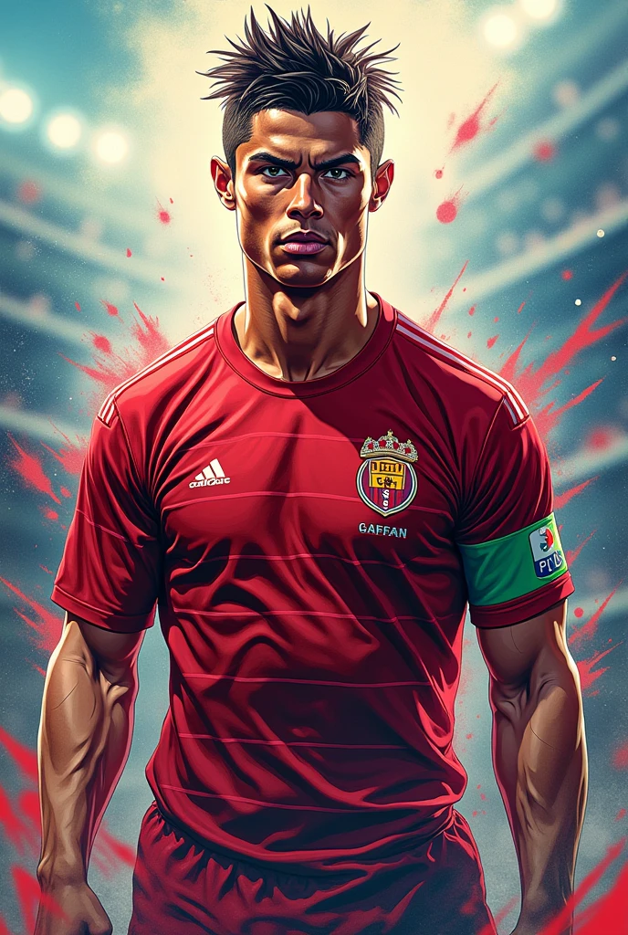 Draw Ronaldo's picture as an anime