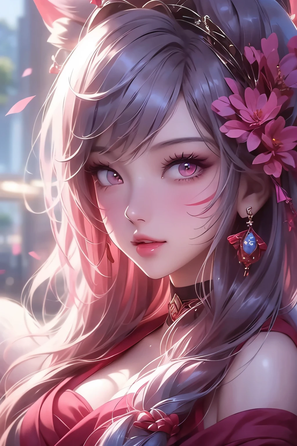 A beautiful foreigner with a half-Japanese appearance, resembling a Zashiki-warashi, with fair, radiant, and smooth skin. Close-up of the face.