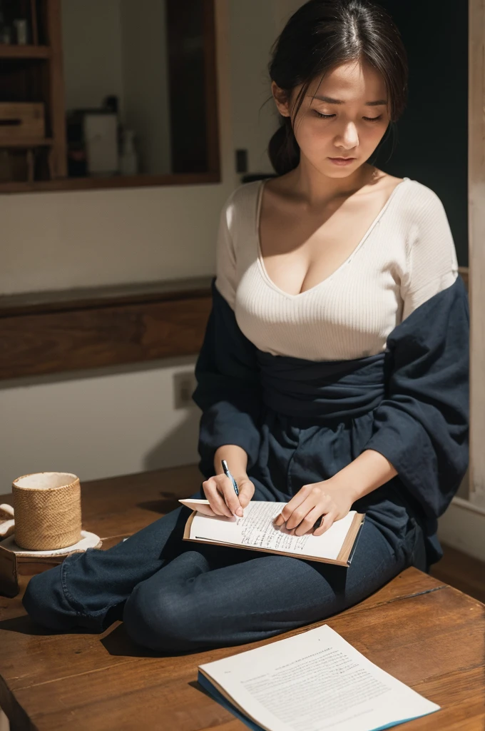 Write about a woman who has been kidnapped