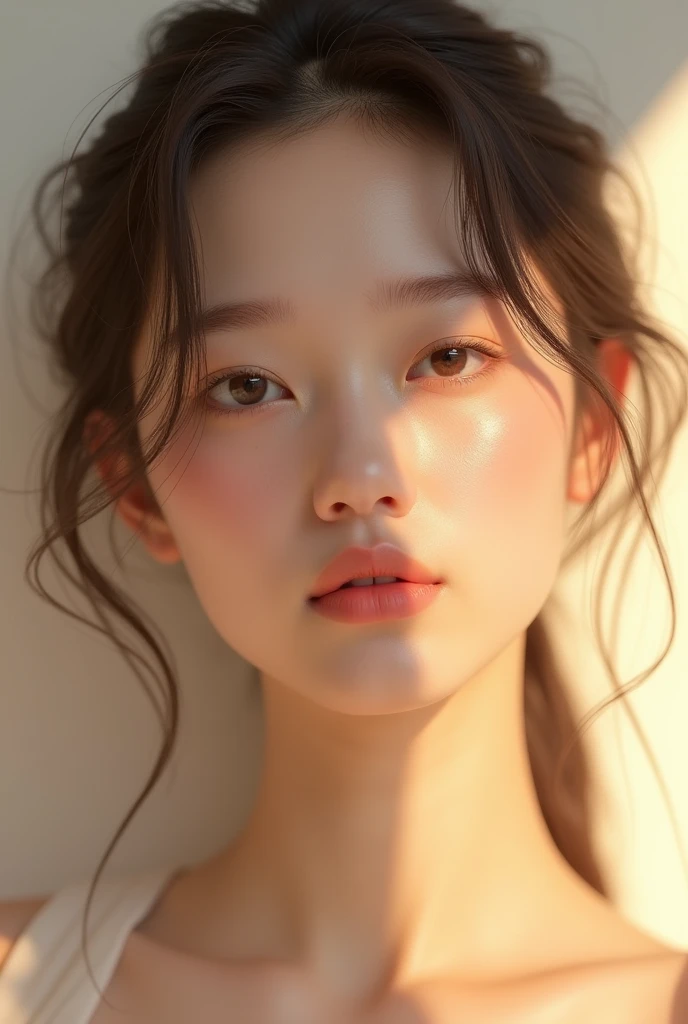 A girl natural skin beauty