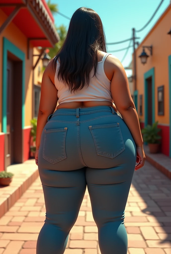 A big ass in high school pants in Mexico