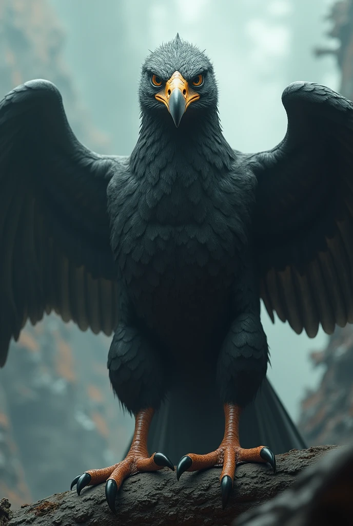 (photorealism:1.2), a bird with big animal's 
