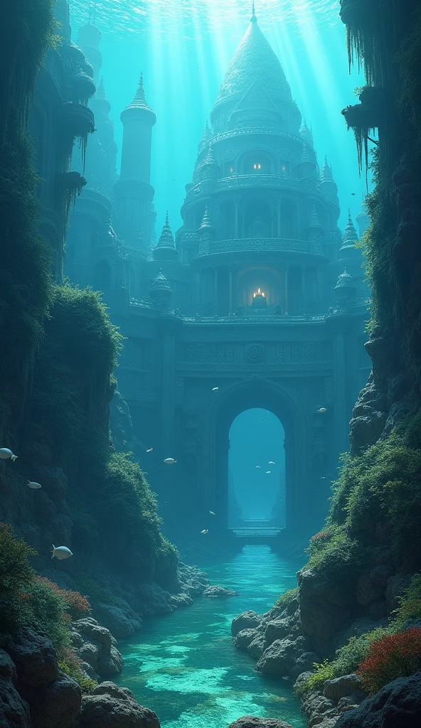 Ancient atlantis under the sea