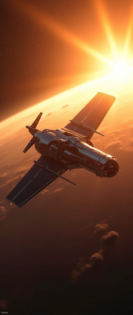 Hayabusa in sun light