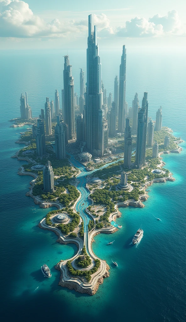Atlantis、prosperity、Many people、Big city、A metropolis on the sea、Urban islands々、civilization、Super-Science City、advanced、