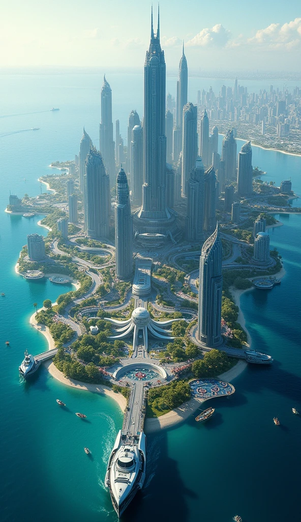 Atlantis、prosperity、Many people、Big city、A metropolis on the sea、Urban islands々、civilization、Super-Science City、advanced、 