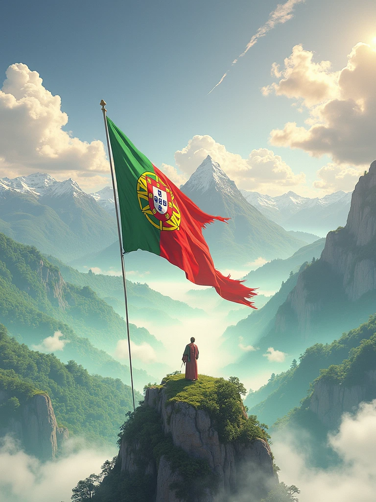 BEHIND Portugal flag
