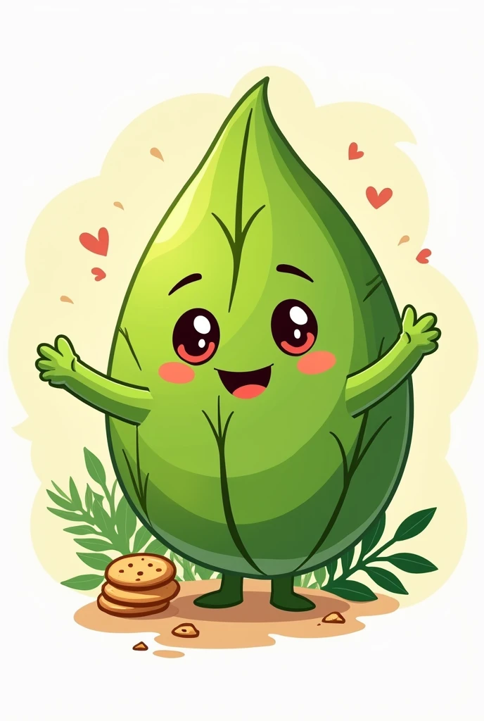 Moringa crackers cartoon design for logo