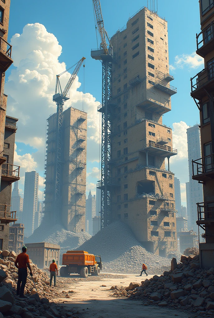 Reconstructing broken buildings