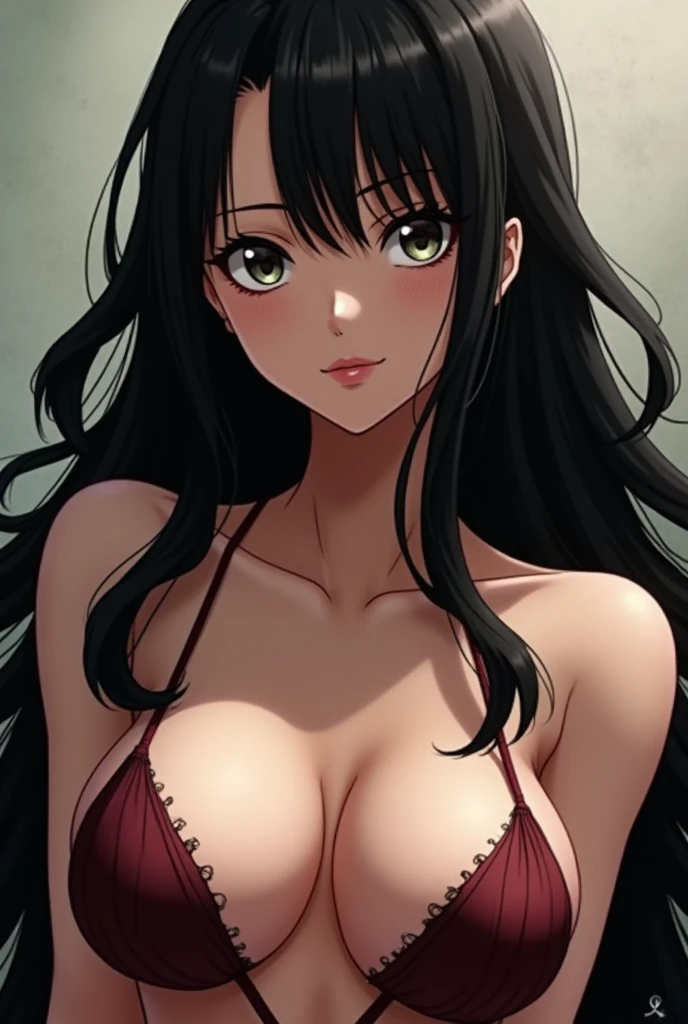 One Piece Hancock Long Black Hair Beauty Naked NSFW