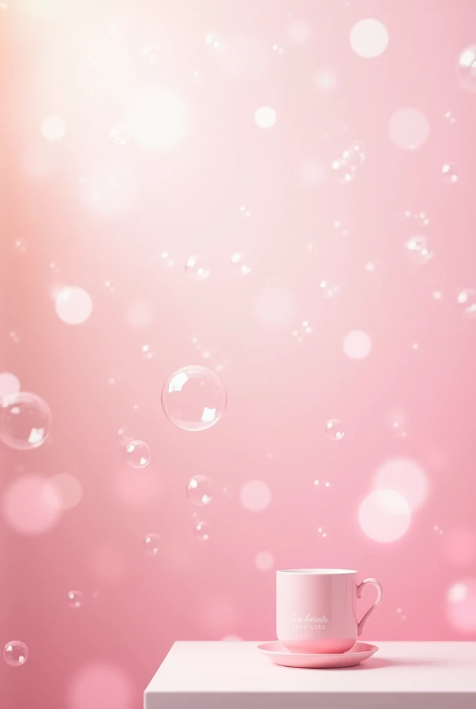 create pink bubble background enchance to soft background blur effect and todo list fureture below background