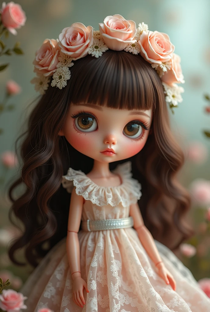 Blythe doll with brunette jennifer
