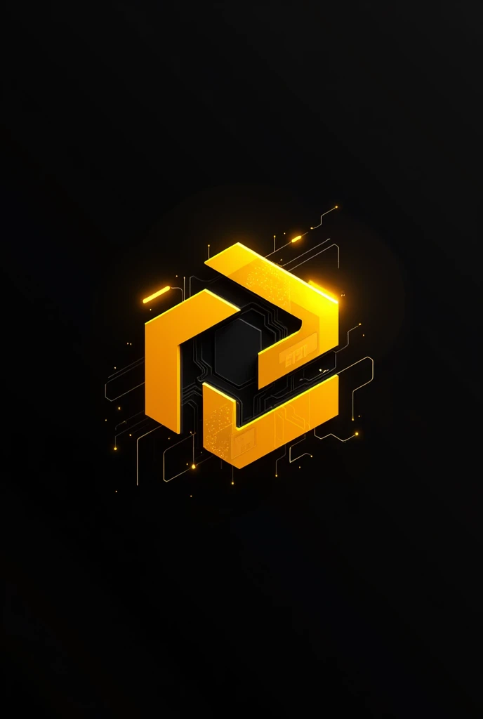 computer engineering logo design yellow and black