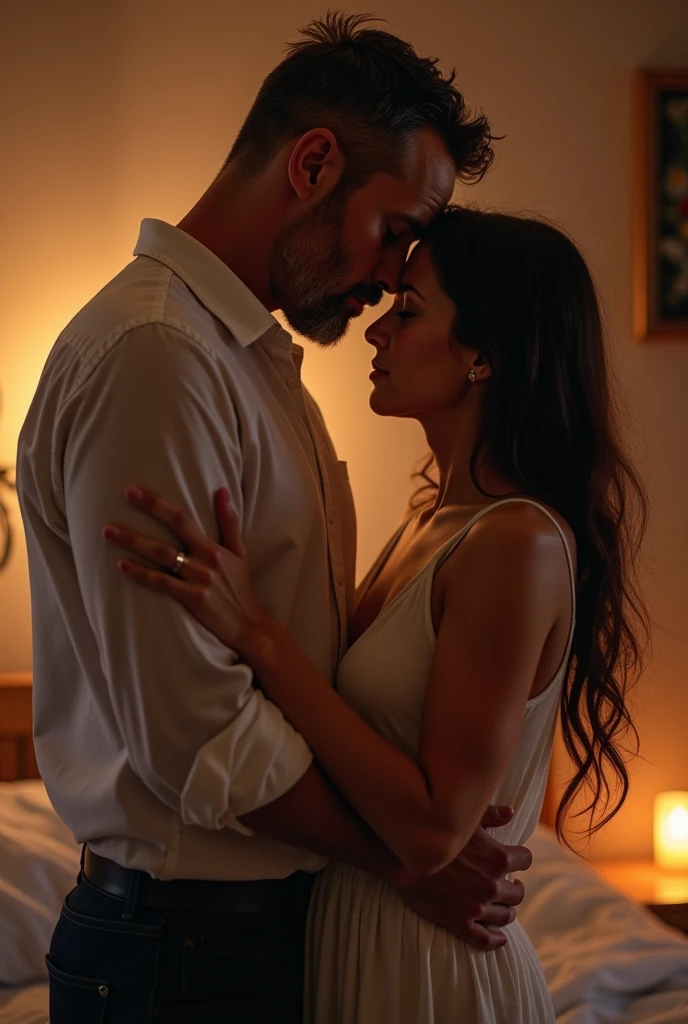A men who touching his wife's private part 