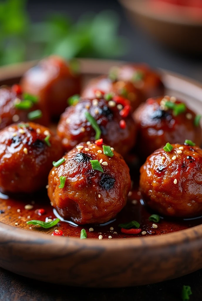 grilled meatballs with mala flavor
