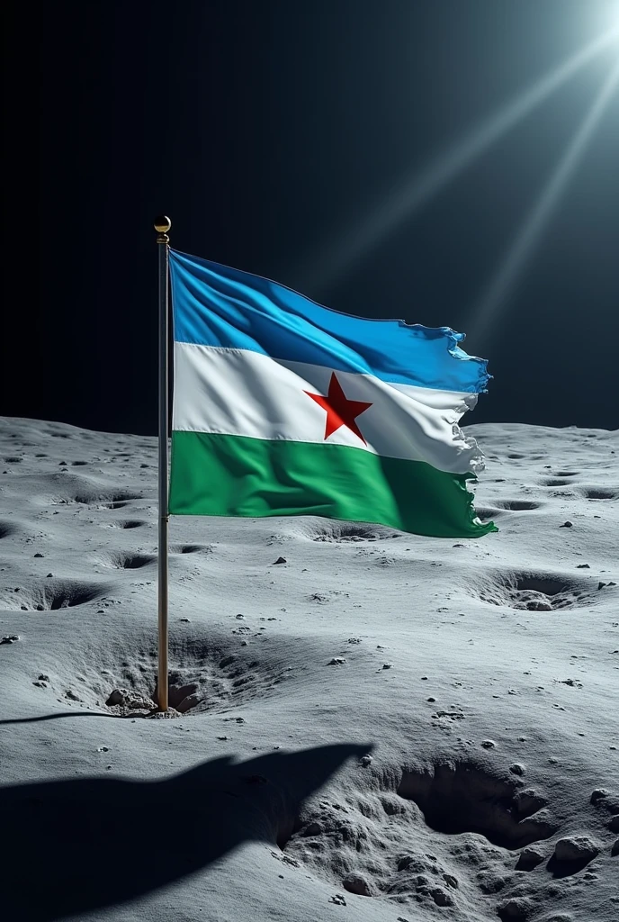 Somali flag on the moon