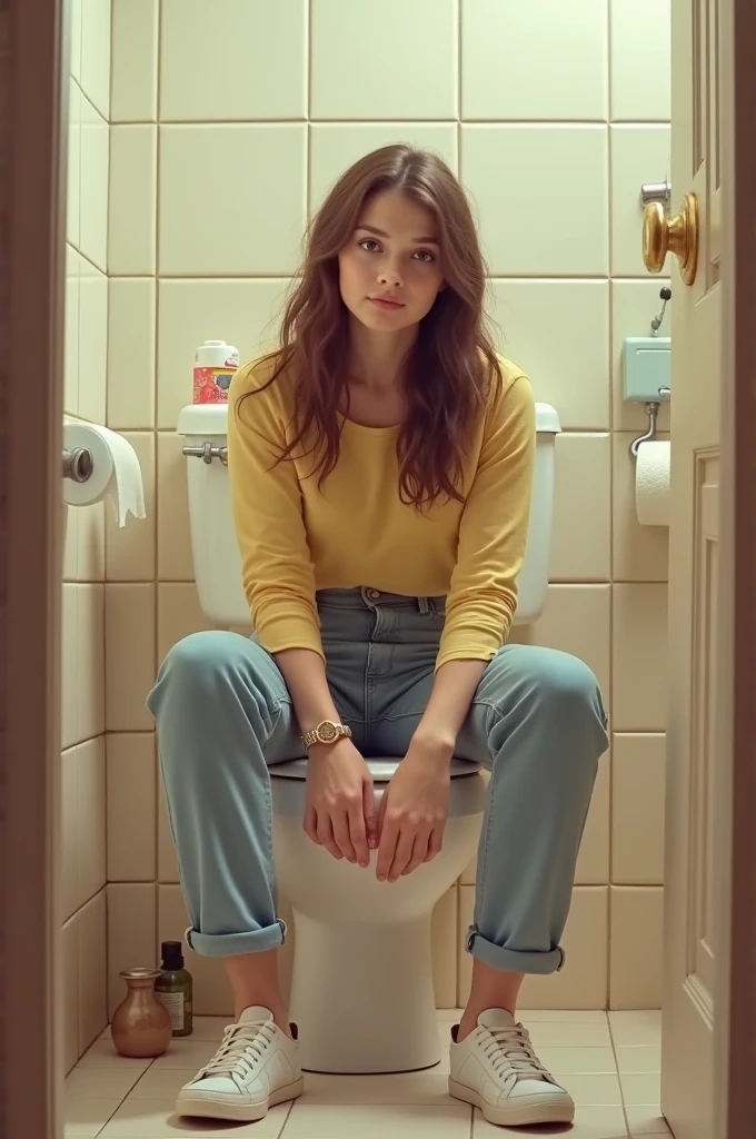 Natalia is just pooping