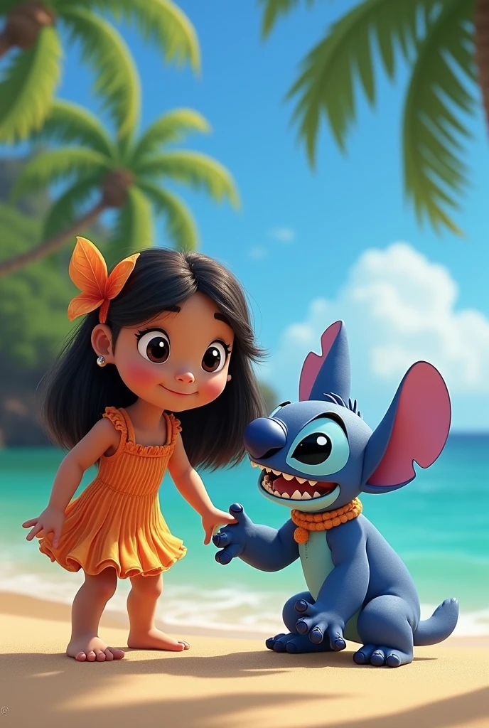 Alternative universe where Stitch is like Lilo and vice versa