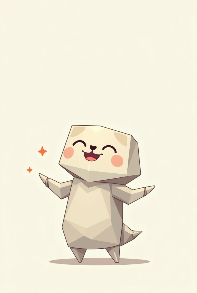 Personagem papel rot dobrado, Simpler,rot, funny, illustrated, commercial poses, cute